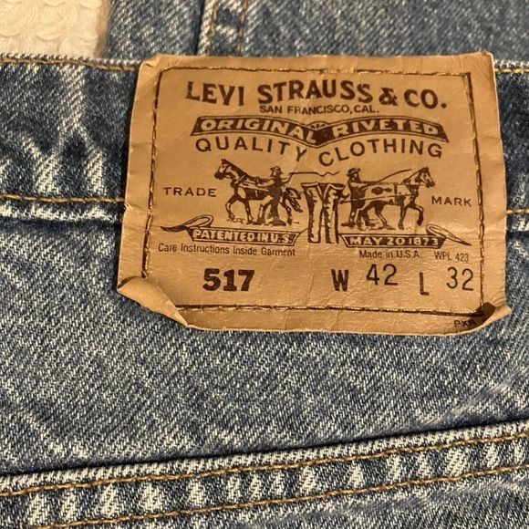 Men’s Levi’s 517 Regular Fit, Straight Leg Jeans, 42 x 32 - Picture 2 of 4